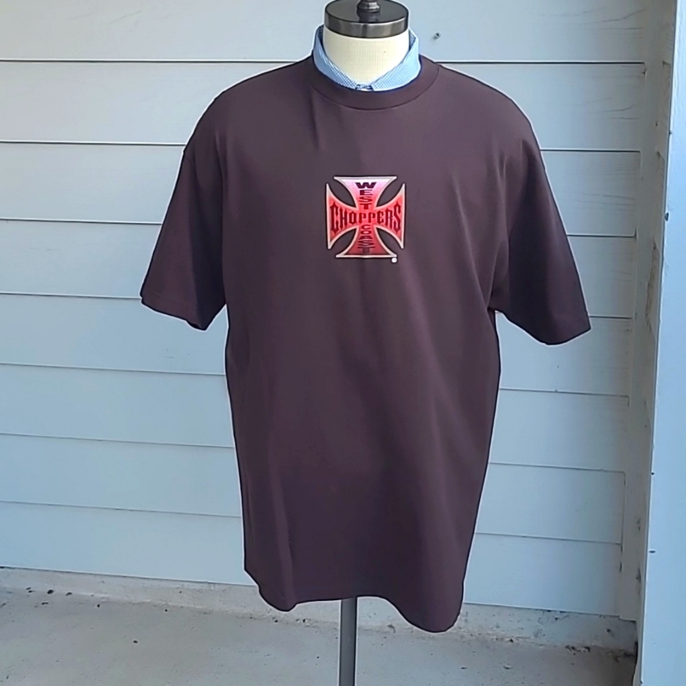 WEST COAST CHOPPERS Jesse Who? Brown Red Cotton Sz‎ XL Short Sleeve T Shirt NEW